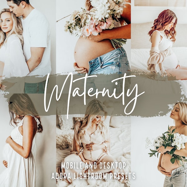 10 Mutterschaft Lightroom Presets Mobile, Mom Blogger Presets, Baby Presets, Schwangerschaft Presets, Neugeborenen Presets, Creme Influencer Presets, Vsco