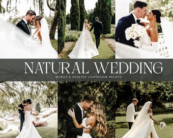 10 Natural Wedding Presets, Bright Mobile Presets, Airy Presets, Desktop Presets, Wedding Photography, Couple Presets, Professional Photos