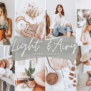 Airy Lightroom Presets Mobile, Light Bright Presets, Blogger Presets, Mobile Presets, Instagram Presets, Indoor Home Presets, Vsco Presets Bild 1