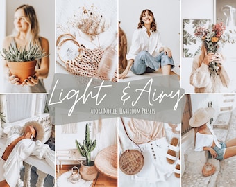 Airy Lightroom Presets Mobile, Light Bright Presets, Blogger Presets, Mobile Presets, Instagram Presets, Indoor Home Presets, Vsco Presets