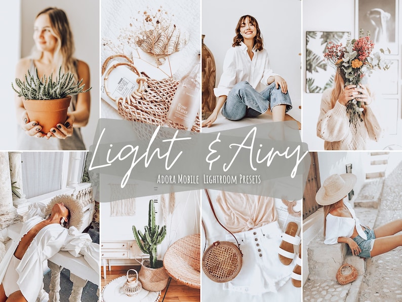 Airy Lightroom Presets Mobile, Light Bright Presets, Blogger Presets, Mobile Presets, Instagram Presets, Indoor Home Presets, Vsco Presets Bild 1