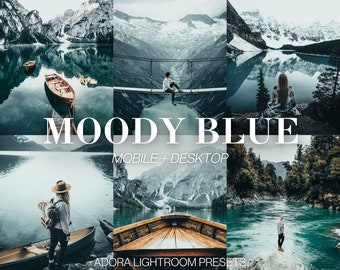 10 Dunkle Lightroom Presets, Stimmungsvolle Presets, Reise Blogger Presets, Mobile & Desktop Presets, Outdoor Presets, Influencer Presets, Natur