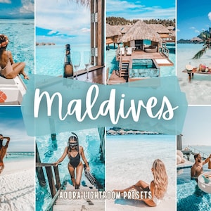 10 Mobile Presets Lightroom, Lebendige Blogger Sommer Voreinstellung, Strand Voreinstellungen, Helle Voreinstellungen, Reise Voreinstellung, Instagram Voreinstellungen, Malediven Voreinstellung