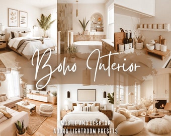 10 Boho Interior Lightroom Presets Bohemian Indoor Presets Instagram Presets Real Estate Photo Filters Home Presets Warm Cozy Presets Beige