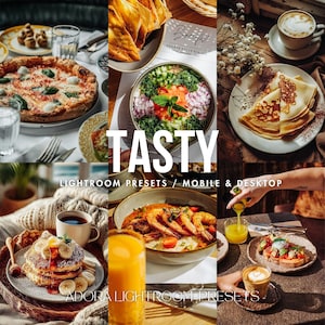 10 Presets Deliciosos para Lightroom Mobile, Presets para Blogueiros de Comida, Presets para Instagram, Presets Vibrantes para Comida, Presets para Bares, Presets Iluminados para Comida