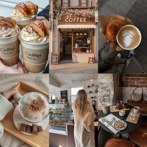 10 Coffee Shop Lightroom Presets, Cafe Presets, Cozy Lightroom Presets, Warm Brown Filters, Coffee Photography Presets, Mobile & Desktop