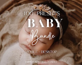 400 Mommy Bundle Lightroom Presets, Warm Newborn Mobile Desktop Presets, Lightroom Presets Bundle for Instagram, Bright Baby Bundle Presets