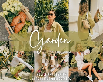 10 Garden Mobile and Desktop Lightroom Preset, Sage Green Aesthetic Instagram Preset, Summer Blogger Presets, Nature Presets, Iphone Presets