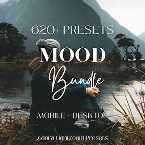 620 Lightroom Bundle, Moody Presets, Dark Blogger Presets, Luxury Presets, Nature Presets, Black Presets, Mobile & Desktop Presets