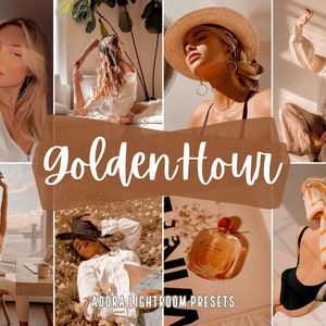 10 Golden Hour Lightroom Mobile Presets, Sunset Presets, Warm Presets, Aesthetic Presets, Blogger Presets, Instagram Preses, Gold Presets