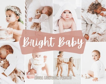 10 Bright Baby Lightroom Presets, Newborn Mobile Presets, Mommy Blogger Presets, Family Photo Filter, Desktop Preset, Iphone Preset, Light