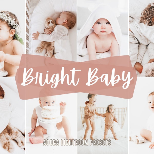 10 helle Baby Lightroom Voreinstellungen, Neugeborenen Handy Voreinstellungen, Mama Blogger Voreinstellungen, Familienfotofilter, Desktop Voreinstellungen, Iphone Voreinstellung, Licht
