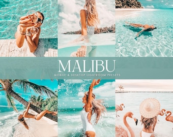 10 Beach Lightroom Presets, Mobile Presets, Blogger Preseys, Summer Presets, Travel Presets, Desktop Presets, Bright Instagram Filters