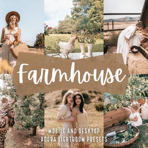 10 Farmhouse Lightroom Presets, Outdoor Rustic Mobile and Desktop Presets, Warm Fall Presets, Earthy Blogger Presets, Country Presets, Dng