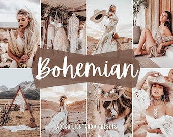 10  Boho Mobile Lightroom Preset, Bohemian Warm Natural Presets, Instagram Preset, Moody Presets for Blogger, Desktop Preset, Wedding Preset