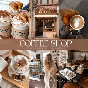 10 Coffee Mobile Presets, Mobile Presets, Barista Presets, Brown Presets, Instagram Presets, Food Presets, Coffee Presets, Aesthetic Presets