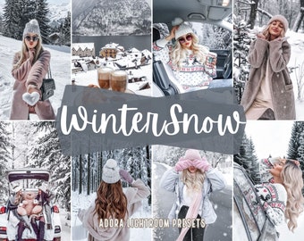 10 Winter Snow Mobile Lightroom Presets, Christmas Presets, Bright Family Blogger Presets, Outoor Presets,Holiday Presets, Instagram Presets