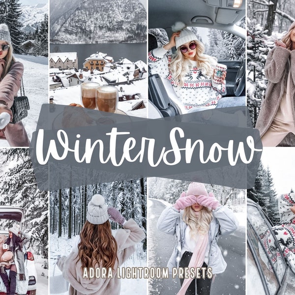 10 Winter Snow Mobile Lightroom Presets, Christmas Presets, Bright Family Blogger Presets, Outoor Presets,Holiday Presets, Instagram Presets