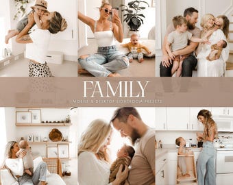 10 helle Lightroom-Presets, Familien-Presets, Mom Blogger-Presets, Mutter-Presets, Mobile-Presets, Instagram-Presets, Light Baby-Presets