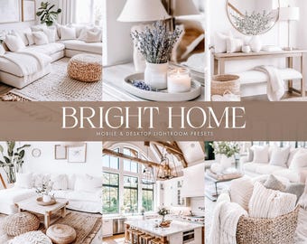 10 Bright Home Lightroom Presets, Indoor Presets, Instagram Presets, Light Airy Presets, Clean Presets, Real Estate Presets