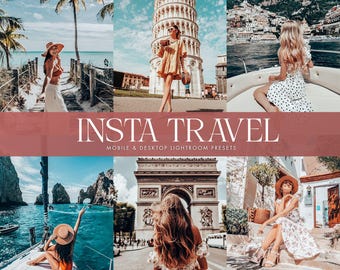 10 Lightroom Presets, Travel Blogger Presets, Bright Presets, Wanderlust Preset, Aesthetic Preset, Mobile & Desktop Presets, Vacation Preset