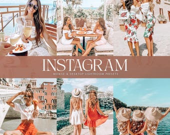 10 Instagram Mobile Presets Lightroom, Blogger Presets, Aesthetic Presets, Lifestyle Presets, Bright Influencer Presets, Travel Presets