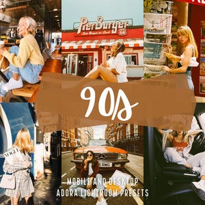 10 Retro 90s Mobile Lightroom Presets, Vintage Presets, Analog Film Presets, Kodak Presets, Instagram Presets,  Presets, Desktop Presets