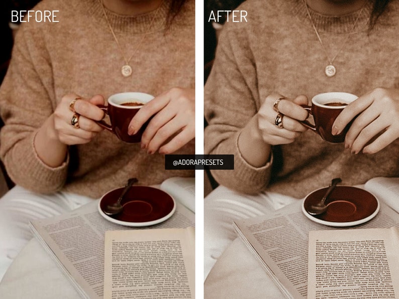 Coffeee Mobile Presets Lightroom, Natural Blogger Presets, Fashion Presets, Brown Aesthetic Preset, Instagram Presets, Warm Presets, Vsco zdjęcie 6