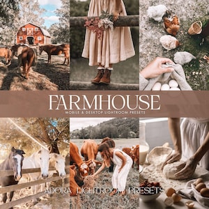 10 ajustes preestablecidos de Lightroom para estilo rústico, para exteriores, rústicos, móviles, otoño cálido, terroso y campestre.