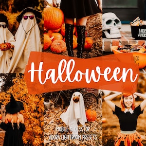 10 Halloween-presets, herfstpresets, herfstfilter, mobiele presets, humeurige presets, esthetische presets, oranje presets, blogger-presets