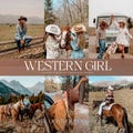 10 Western Girl Presets, Cowgirl Lightroom Mobile Presets, Horse Presets, Outdoor Cowboy Presets, Ranch Photography, Warm Golden Hour Preset