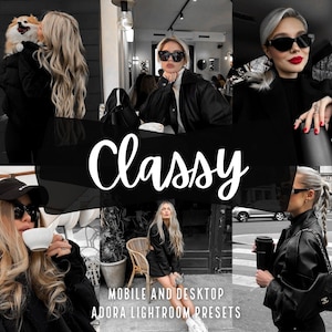 10 Classy Lightroom Mobile Presets Instagram Moody Black  Blogger Presets Desktop Luxury Presets Fashion Iphone Dark Aesthetic Influencer