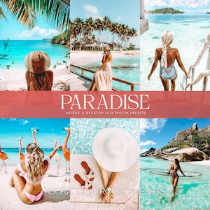 10 Summer Lightroom Presets, Bright Summer Presets, Travel Blogger Presets, Beach Presets, Mobile & Desktop Presets, Filters for Instagram