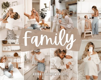 10 Familie Lightroom Presets Mobile, Mommy Blogger Presets, Helle Presets, Warm Mom Presets, Natürliche Presets, Familie Instagram Presets