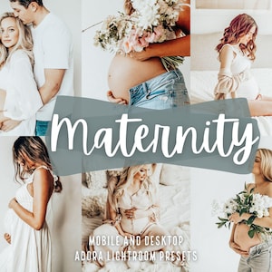 10 Maternity Lightroom Presets Mobile, Mom Blogger Presets, Baby Shower Presets, Pregnancy Presets, Newborn Presets, Baby Preset, Mom Preset