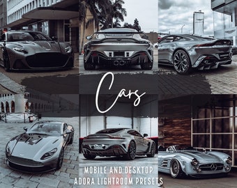 10 Autos Lightroom-Voreinstellungen für Mobilgeräte und Desktops Luxus-Instagram-Voreinstellungen Stimmungsvolle Autorennen-Voreinstellungen Automobilästhetische Auto-Voreinstellungen Fahrzeug