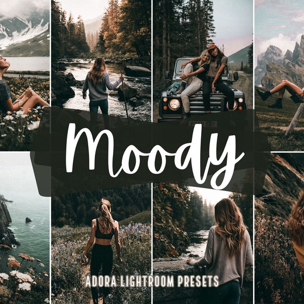 10 Moody Mobile and Desktop Lightroom Presets, Nature Travel Blogger Presets, Nordic Presets,Instagram Preset, Dark Vsco Filters, Lightroom