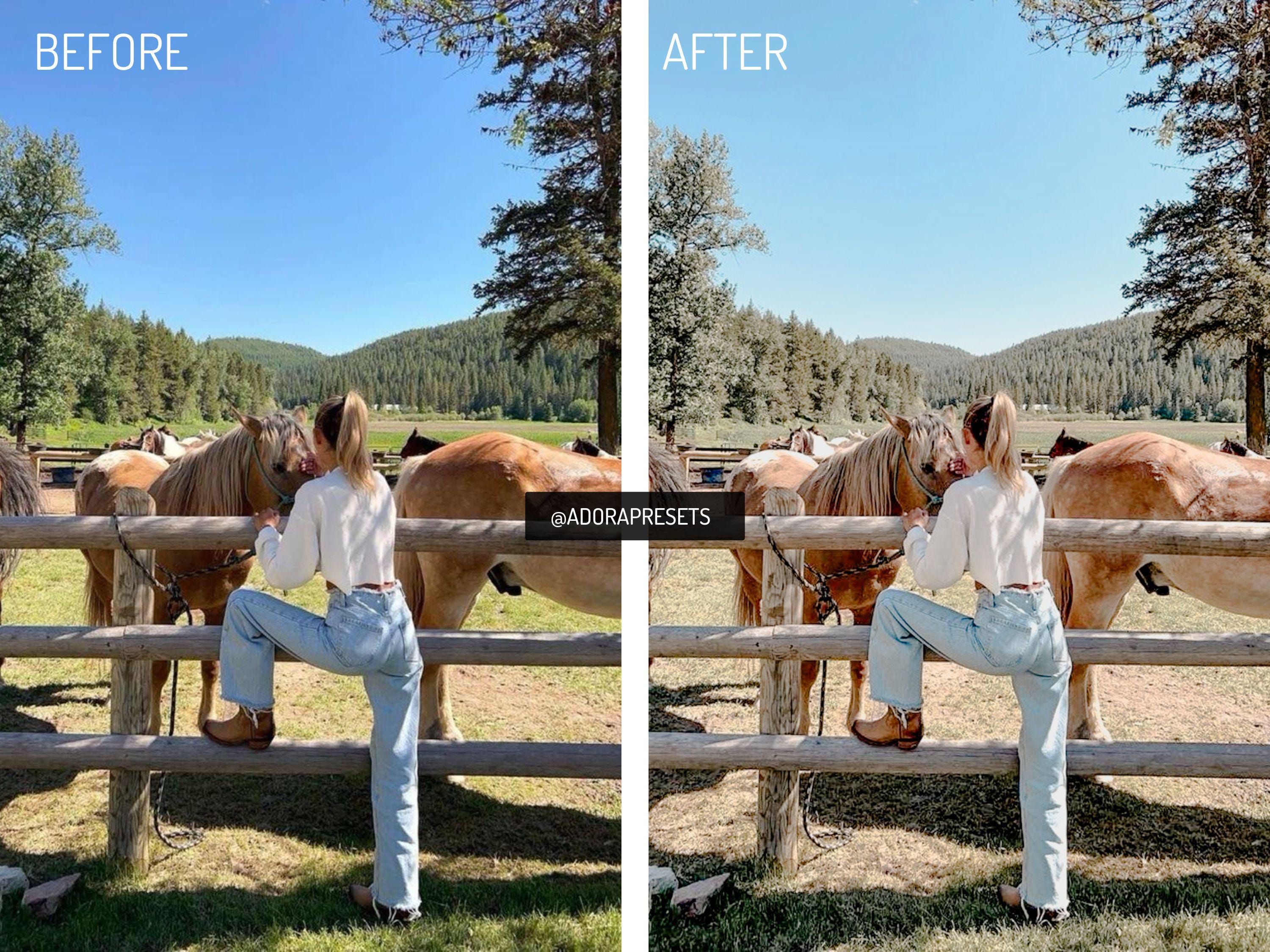 10 Western Girl Presets, Cowgirl Lightroom Mobile Presets, Horse ...