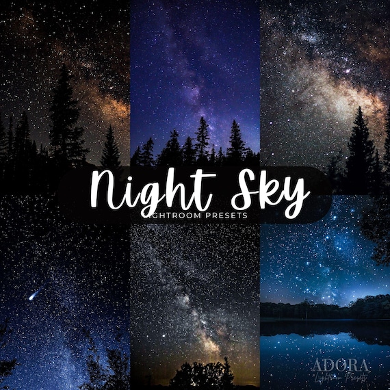 10  Lightroom Presets, Astrophotography Presets, Milky Way Presets, Starry Sky Photo Filters, Night Photography Presets, Mobile & Desktop