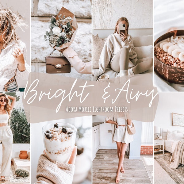 Mobile Lightroom Presets, Lightroom Mobile Presets, VSCO Presets, Instagram Presets, Iphone Presets, Bright Blogger Presets, Light Airy