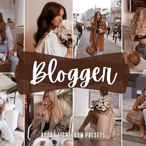 10 Blogger Presets Mobile Lightroom Presets, Instagram Presets, Iphone Presets, Aesthetic Lifestyle Influencer Presets, Fashion Presets