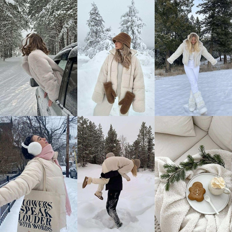 10 WINTER Lightroom Presets, Snow Presets, Bright Christmas Presets, Holiday Preset, Cozy Winter Presets, Outdoor Presets, Mobile & Desktop image 2