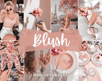 10 Blush Presets Mobiele Lightroom, Lichtroze Presets, Pastel Blogger Presets, Instagram Presets, Rose Gold Iphone Presets, Desktop Presets
