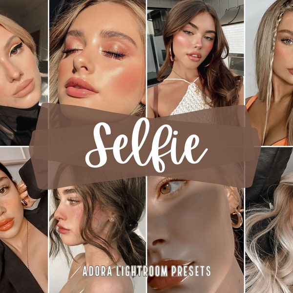 10 Selfie Presets Lightroom Mobile and Desktop Blogger No Filter Presets Portrait Beauty Skin Aesthetic Presets Natural Influencer Presets