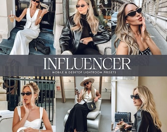 Influencer Lightroom Presets, Mobile & Desktop Filters, Moody Presets (DNG, XMP)