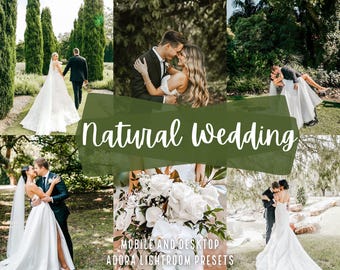 10 Natural Wedding Presets, Bright Mobile Presets, Airy Presets, Desktop Presets, Wedding Photography, Couple Presets, Professional Photos