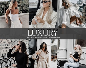 10 Luxury Presets Lightroom, Black Presets, Dark Presets, Moody Blogger Presets, Mobile & Desktop, Aesthetic Presets, Influencer Presets
