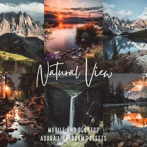 10 Natural View Lightroom Presets, Instagram Hiking Drone Presets, Nature Blogger Presets, Moody Travel Influencer Presets, Mobile Presets