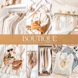 10 Boutique Lightroom-presets mobiel, warme, gezellige Instagram-presets, mode zakelijke fotografie, schone heldere presets, productpresets,