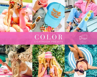 10 Lightroom-Presets für knallige Farben | Presets für lebendige Farben | Strahlende Sommer-Fotofilter | Lightroom-Presets für Mobilgeräte und Desktop-Computer